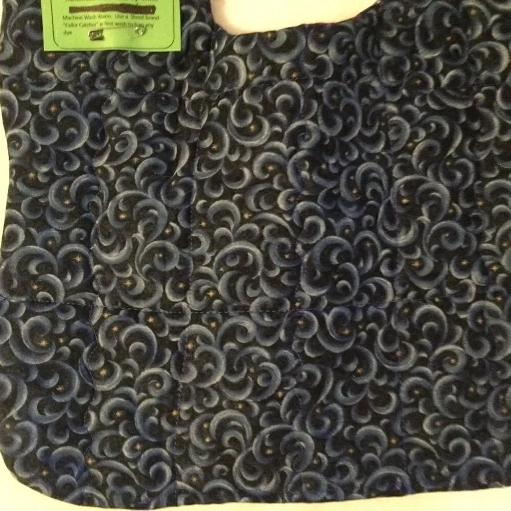 3/$25 or $12 ea.  NWT. Handmade Quilted Reversible Bib.